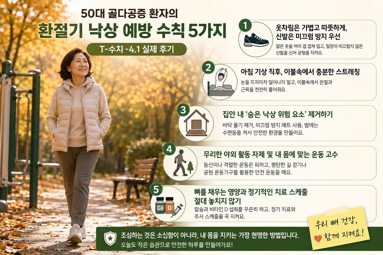 환절기 낙상 예방